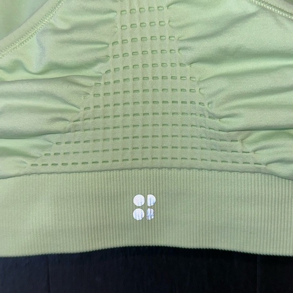 Sweaty Betty Stamina Athletic Workout Racerback Sports Bra / Utopia Green Sz M - Picture 9 of 12